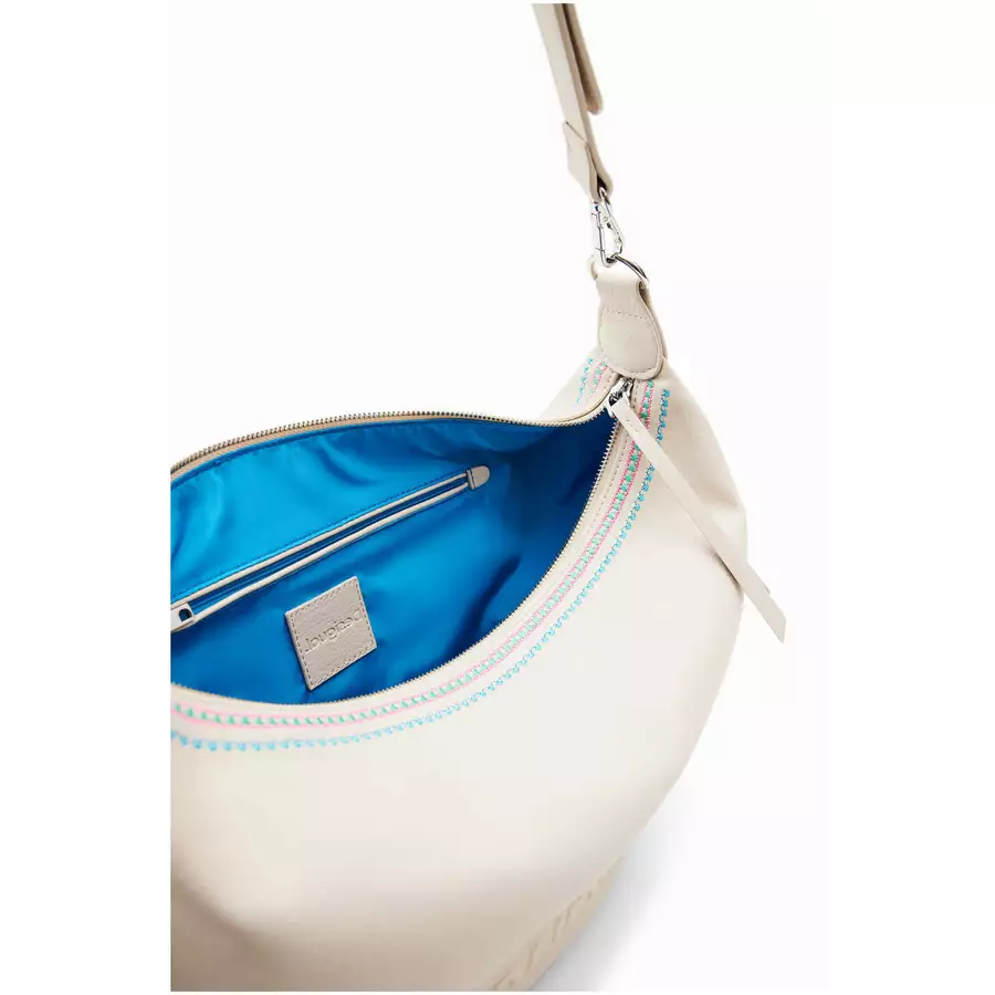 Desigual Raven Kuwait - Schultertasche 47 cm raw white