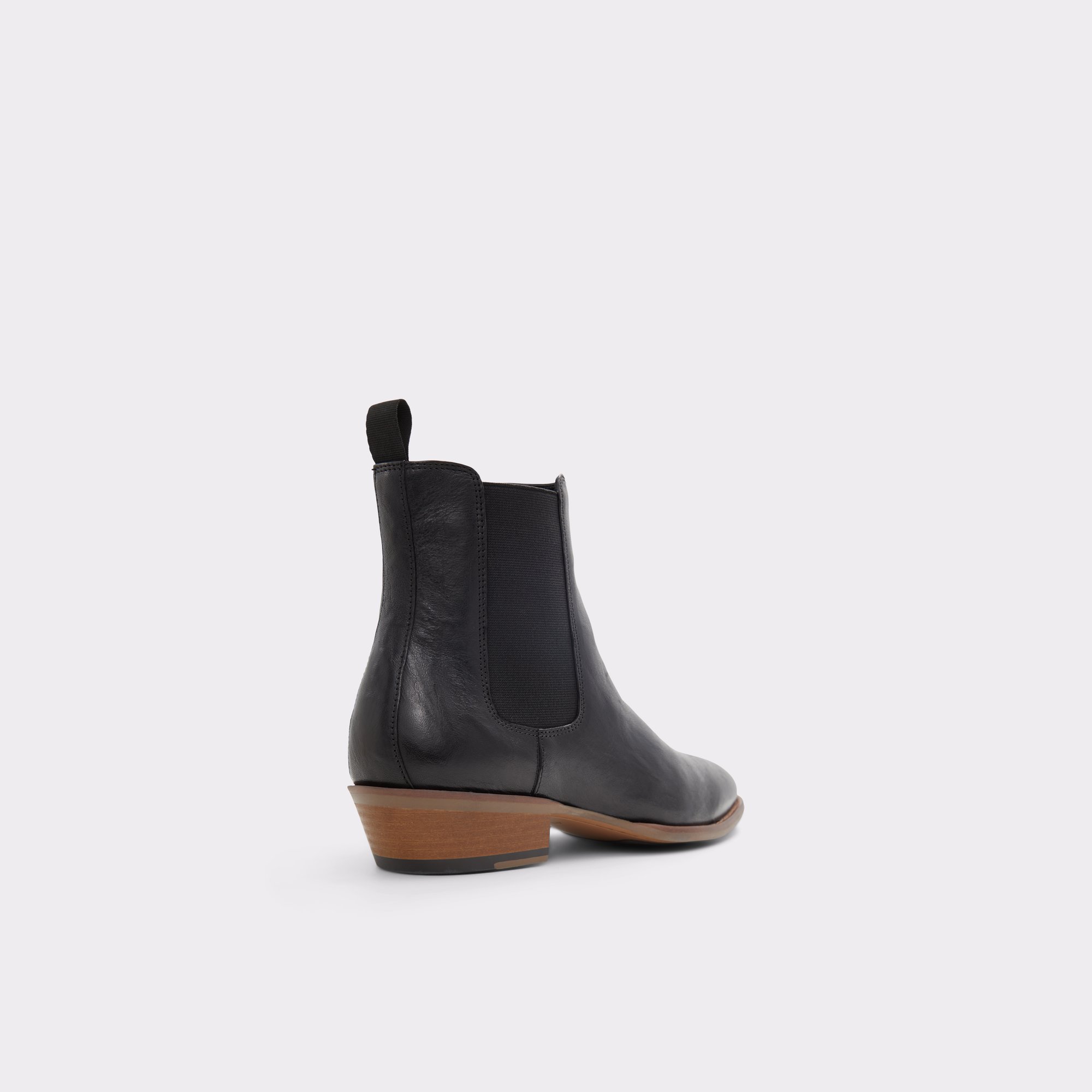 Priawyn Black Leather Smooth Men Casual boots