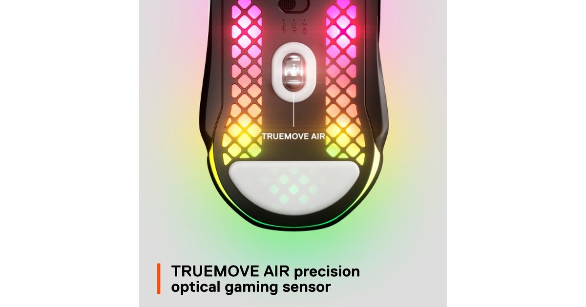 SteelSeriesAerox 5 Wireless gaming muis  (Zwart, 100 - 18.000 CPI, RGB leds)