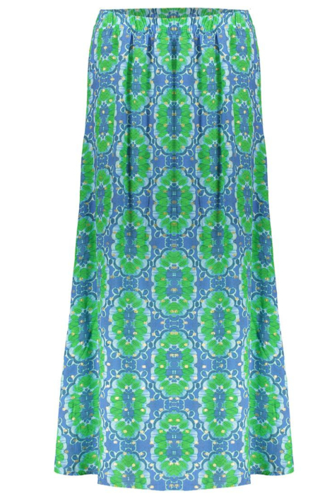 Geisha blauwe dames rok