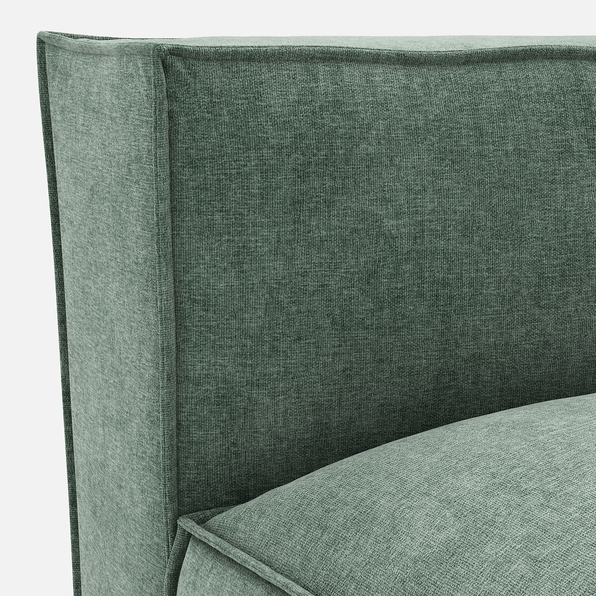 LA REDOUTE INTERIEURS<br>Sofá lounge, direito, veludo texturizado, Seven