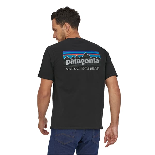 T-shirt PATAGONIA M'S P-6 MISSION ORGANIC T-SHIRT INK BLACK