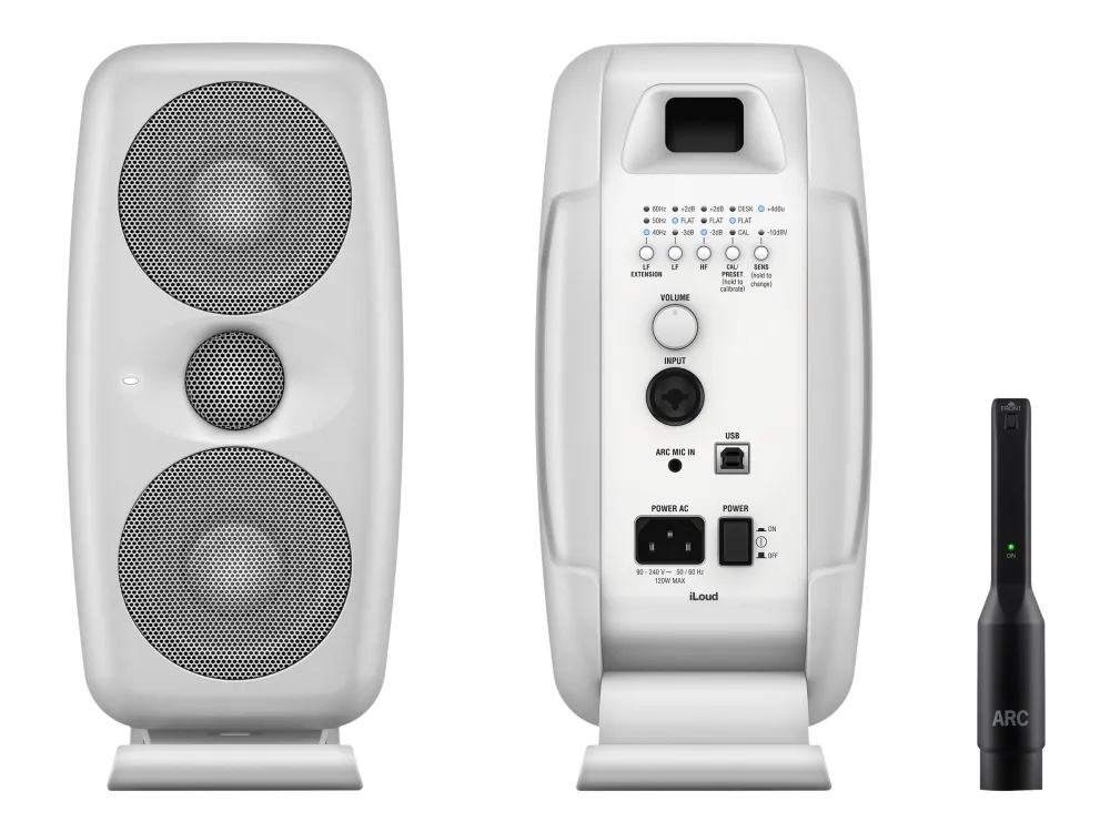 IK Multimedia iLoud MTM - Skærmhøjttaler - 100 Watt - 2-vejs - hvid