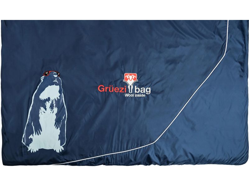 Grüezi Bag Schlafsack Biopod Wolle Murmeltier Comf. XXL Nig Leichter 3-Saison-Schlafsack in Deckenform