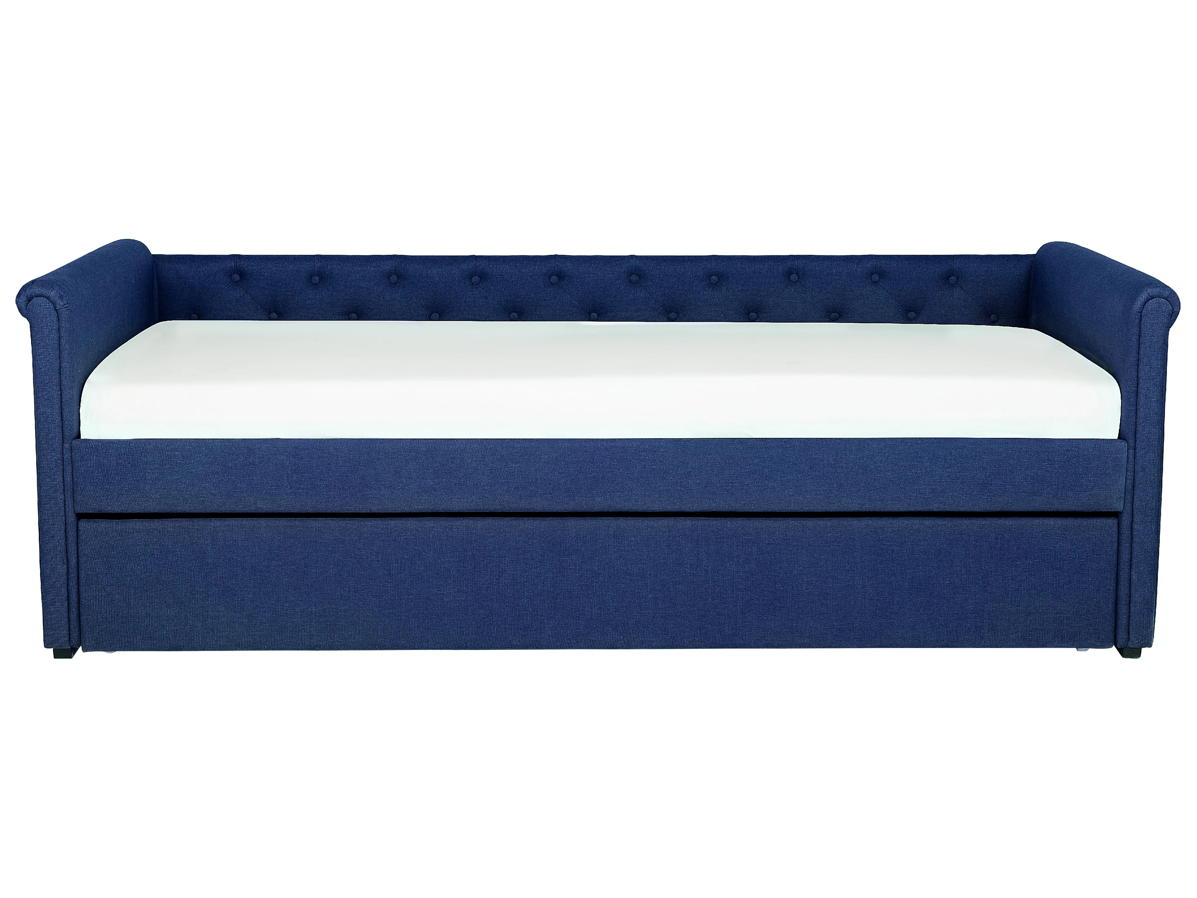Onderschuifbed Stof LIBOURNE 80 x 200 cm Marineblauw