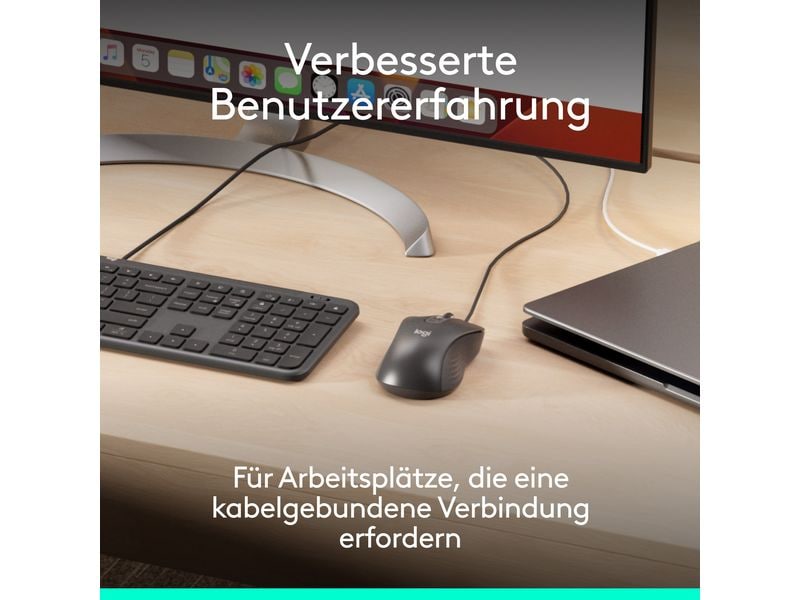 Logitech Maus Signature M520 for Business Präzise Maus mit «Logitech SilentTouch»-Technologie