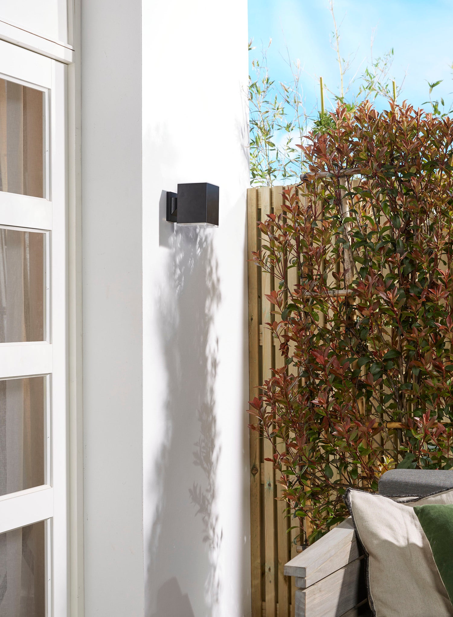 Luxform Lighting solar wandlamp Maine zwart 11 x 16,7 x 15,5 cm