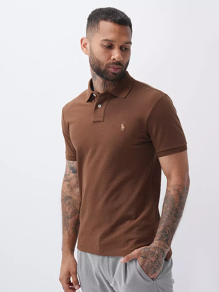 POLO RALPH LAUREN Poloshirt Slim Fit braun