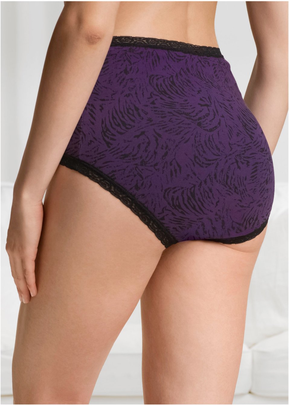 Lot de 5 slips taille haute