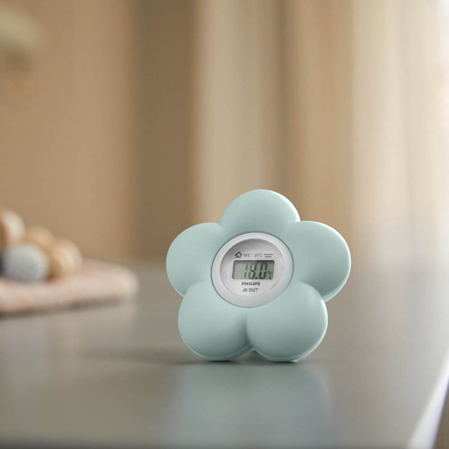 Thermomètre numérique Forme Fleur Vert - AVENT