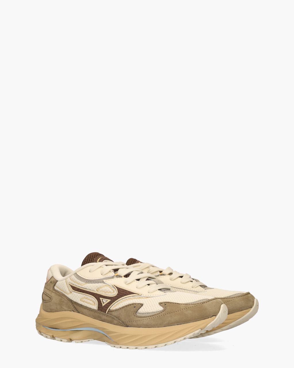 Mizuno Wave Rider Beta Off-White/Bruin Herensneakers