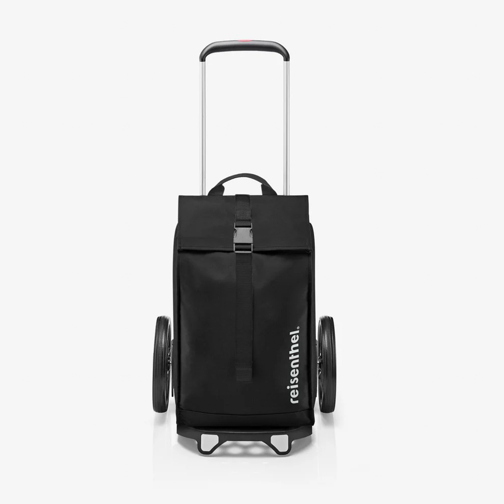 (40l) Citycruiser Einkaufstasche Trolley Shopping Einkaufswagen mit Rollen   Abnehmbare Tasche (MJ7003) - Black