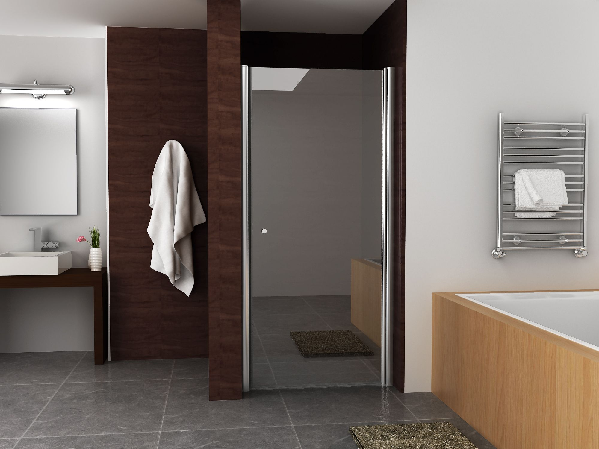 Mueller Dry douchedeur Anti-kalk 60x202cm