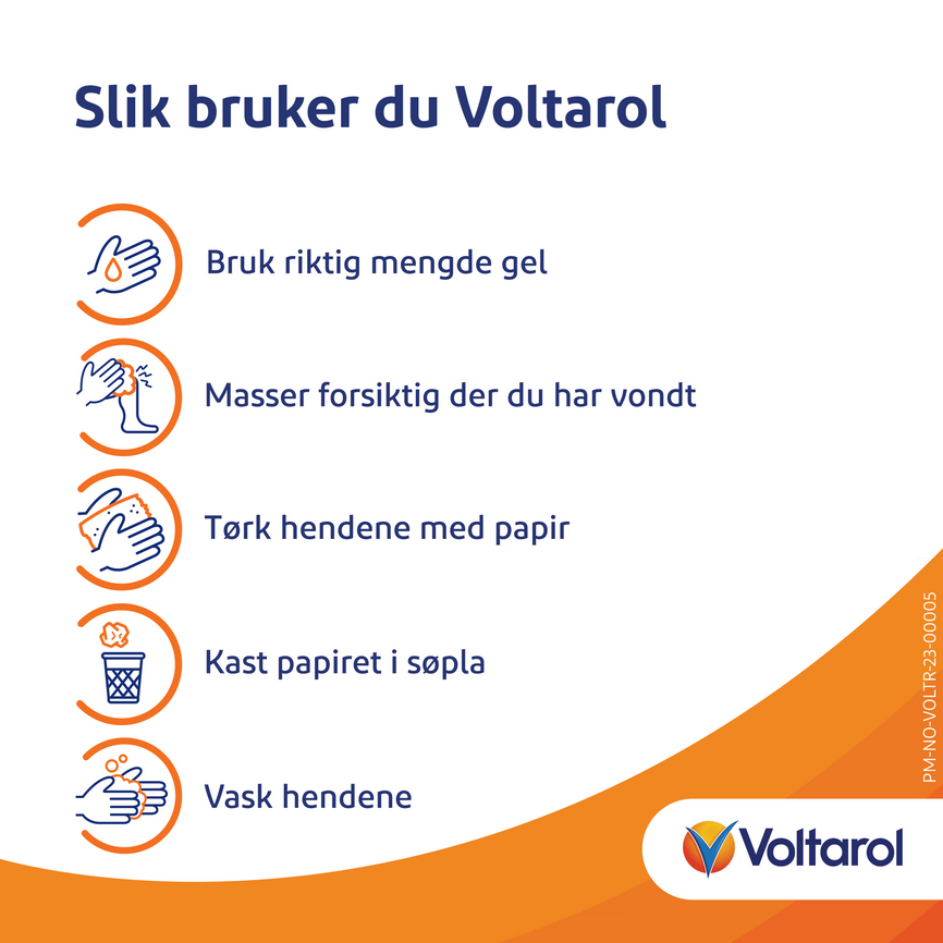 Voltarol Forte gel 23,2mg/g, 150g, smertestillende gel for muskel- og leddsmerter