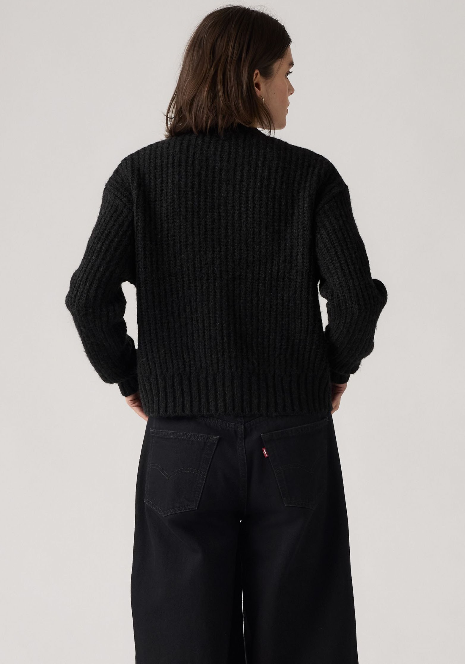 Levi's® Strickjacke , Wärmender, pflegeleichter Materialmix