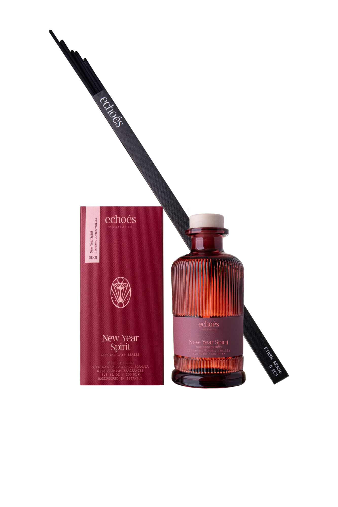 Echoes -New Year Spirit- Natuurlijke Reed Diffuser 200 ml