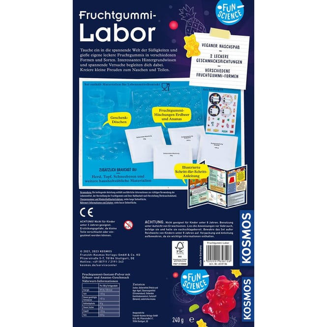 Fun Science - Fruchtgummi Labor
