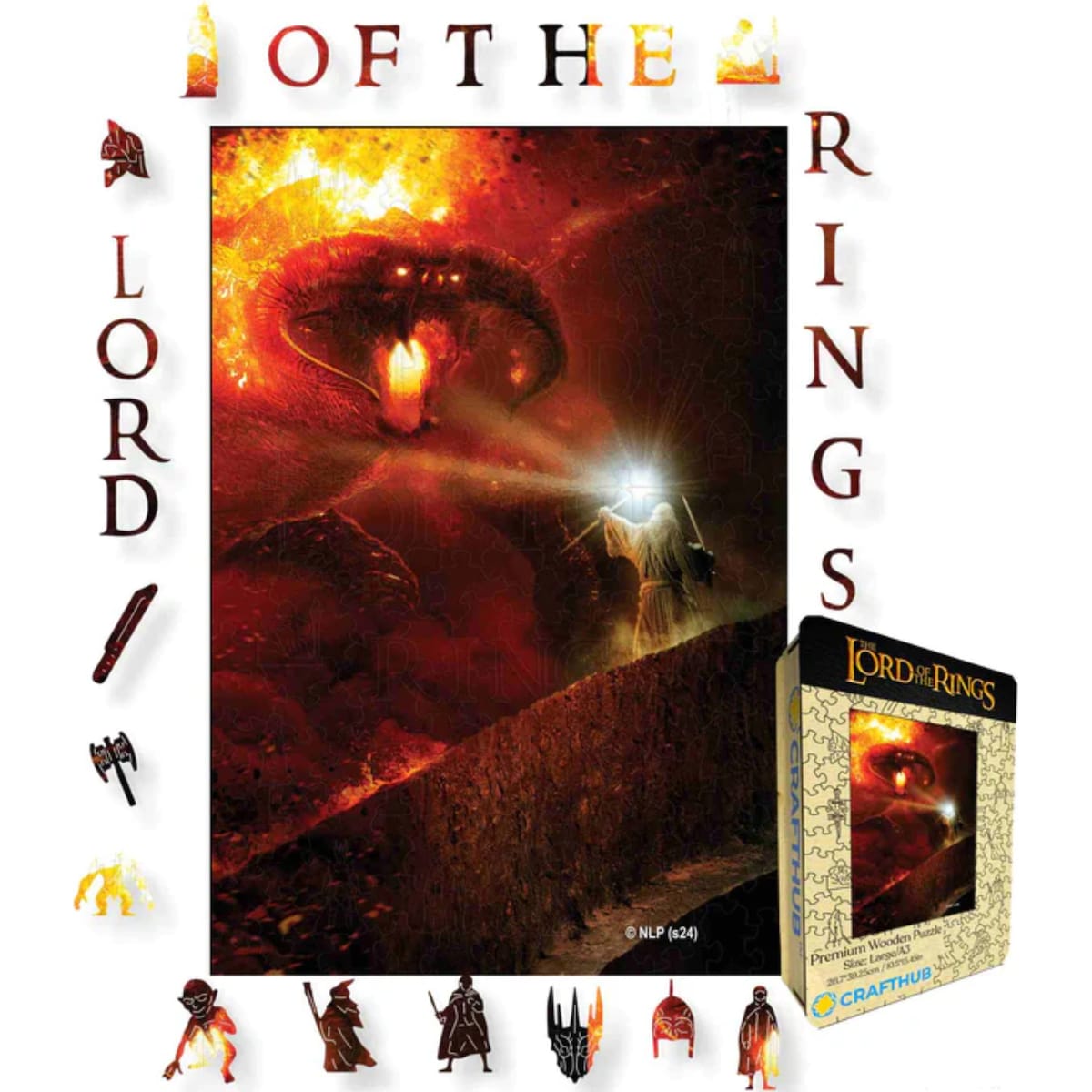 Crafthub The Lord of the Rings puslespill (You Shall Not Pass)