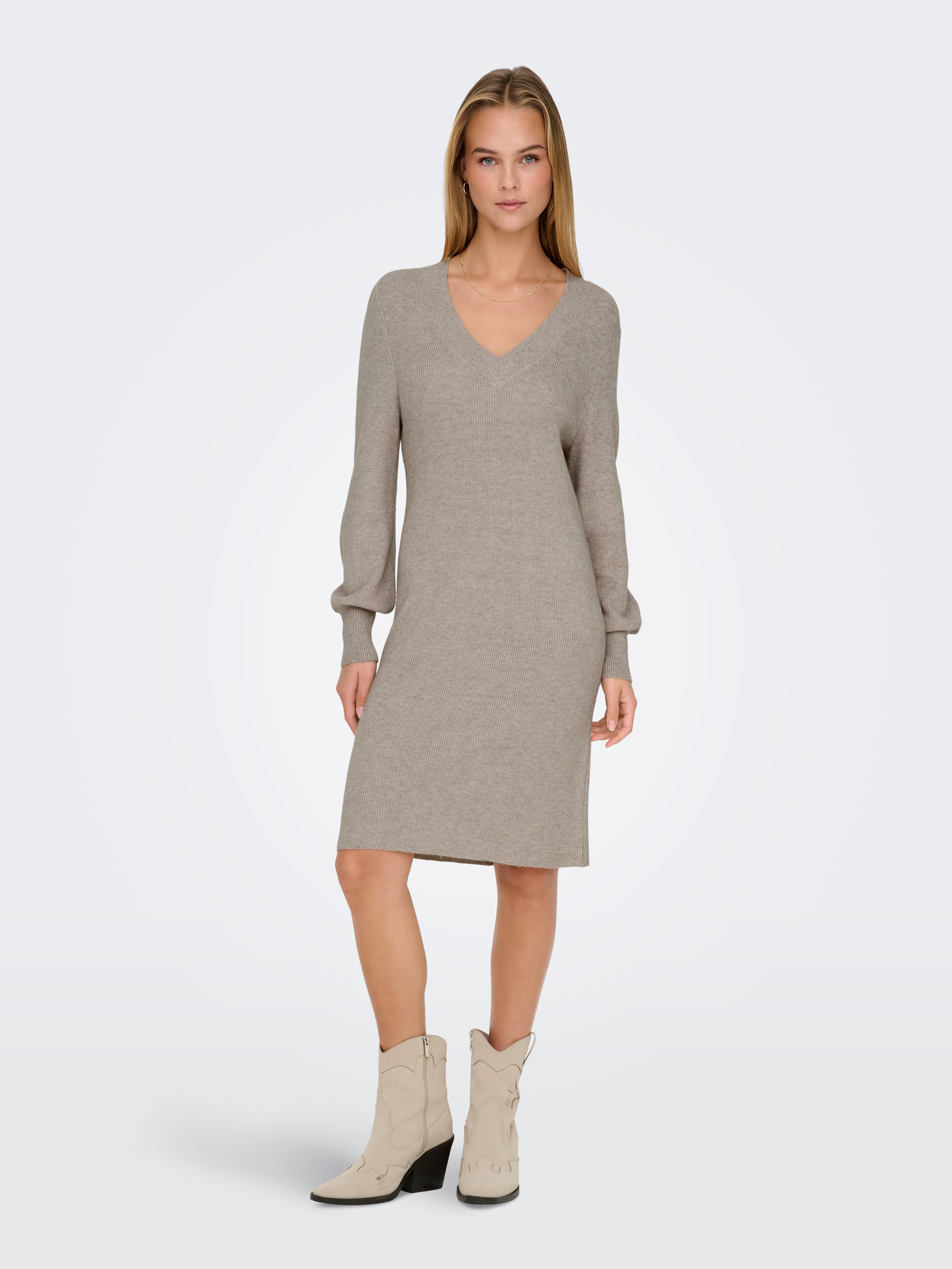 ONLKATIA Midikleid Mocha Meringue