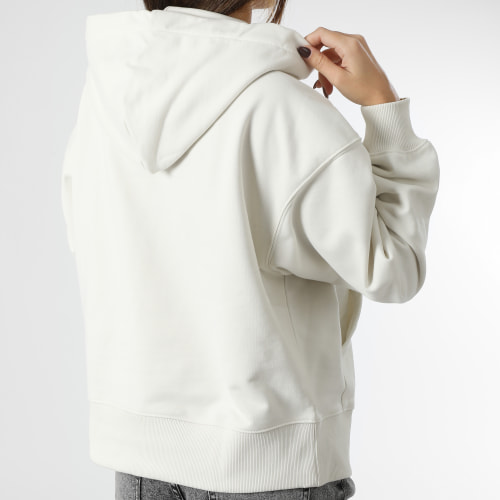 Sweat Capuche Femme Micro Monologo 0434 Blanc