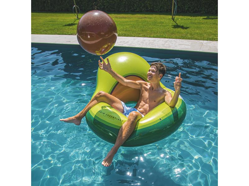 Swim Essentials Luftmatratze Avocado Aufblasbare Luftmatratze mit Strandball