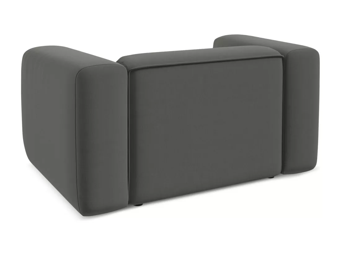 Fauteuil en velours - acier - EKAHI