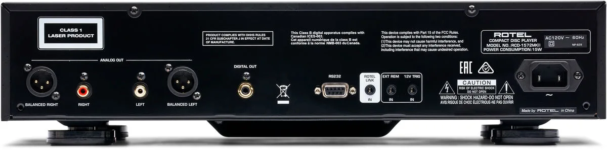 Rotel RCD-1572 MK2 Noir Lecteurs CD