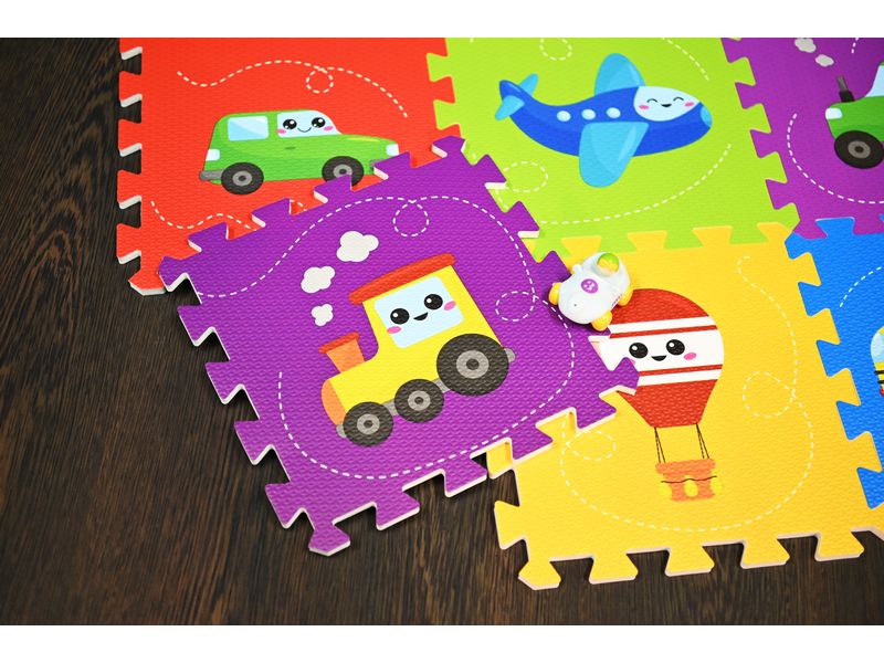 Knorrtoys Puzzlematte Fahrzeuge 9-teilig Mehrfarbige Spielmatte