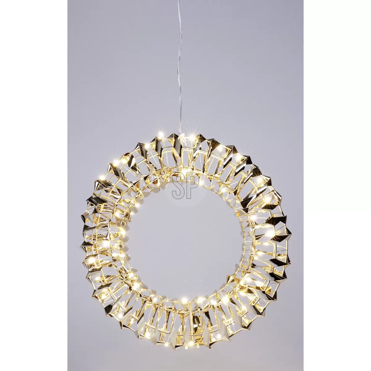 LED Kranz 30cm Gold