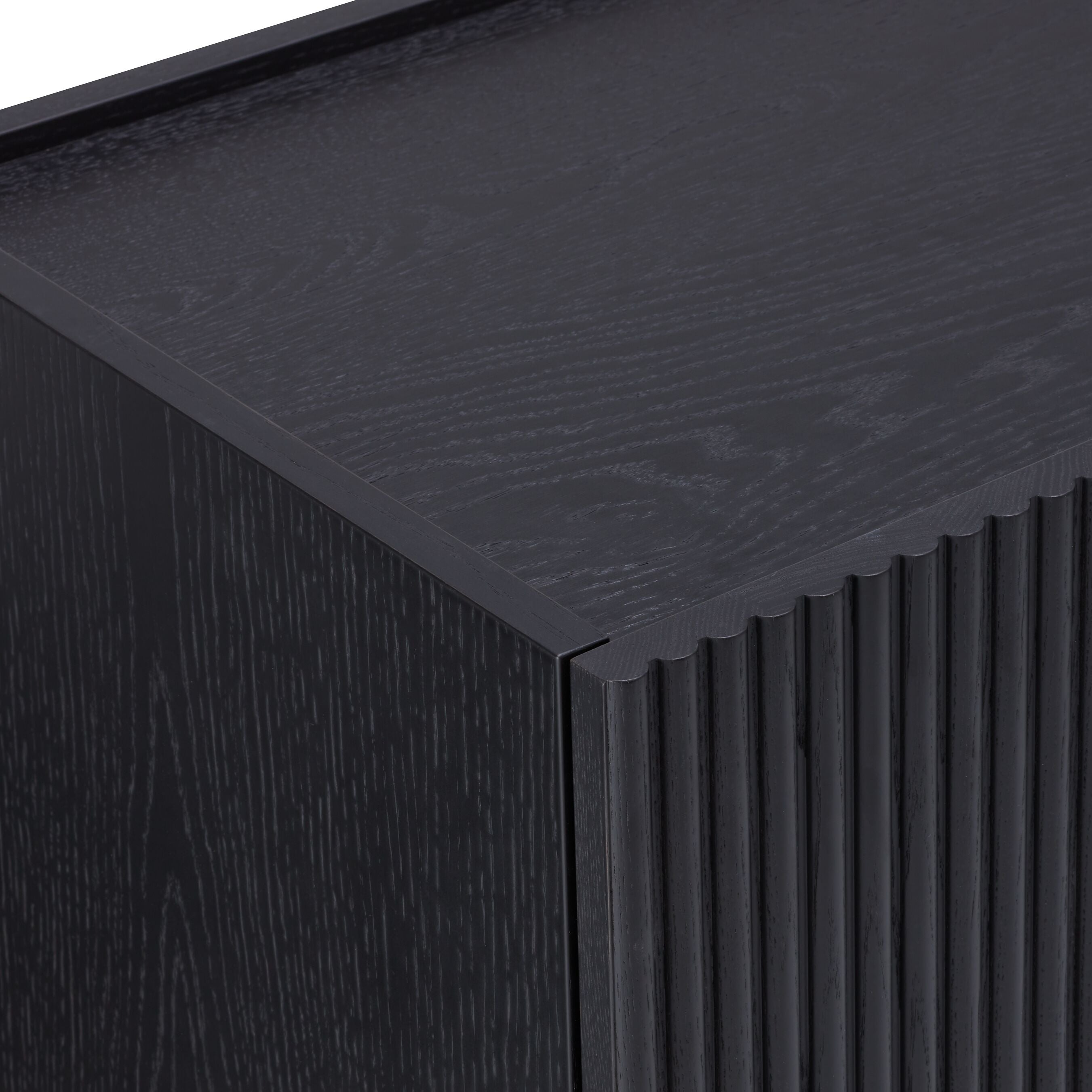 ILVI Sideboard - Schwarz / B: 120.0 cm x T: 45.0 cm x H: 77.3 cm