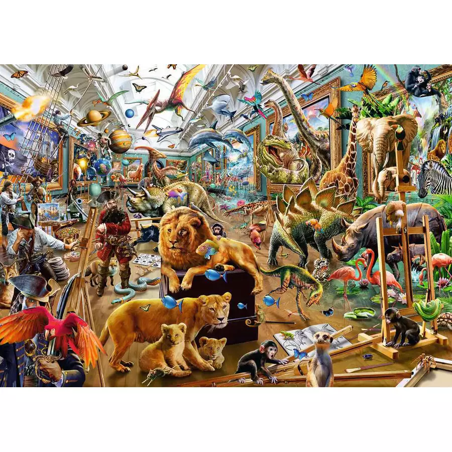 Ravensburger Chaos in der Galerie bunt