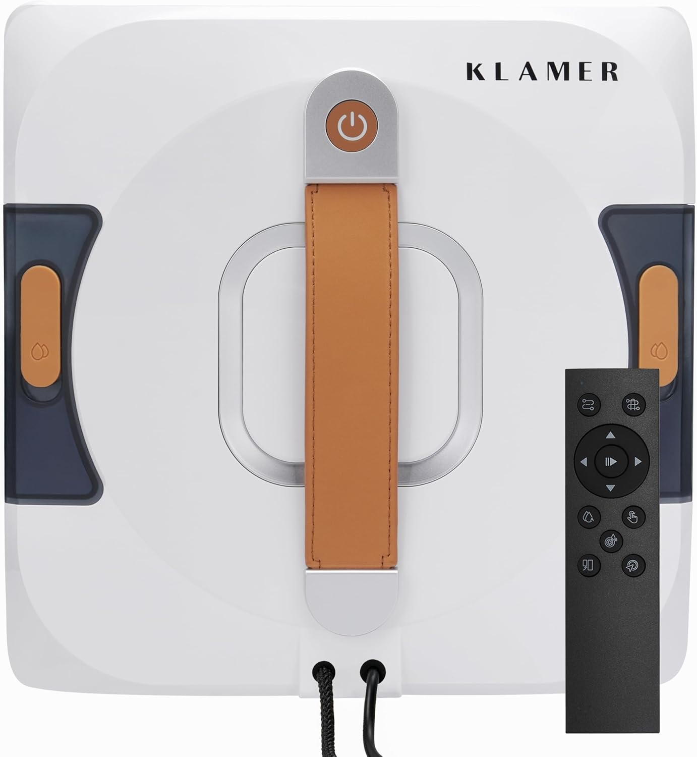 KLAMER Fensterputzroboter 3500 Pa – automatischer Fensterreiniger mit 100 ml Doppelwassertank, Nassreinigungsmodus & Rand-Erkennung, leise 60 dB, Absturzsicherung & Smart Pfadplanung