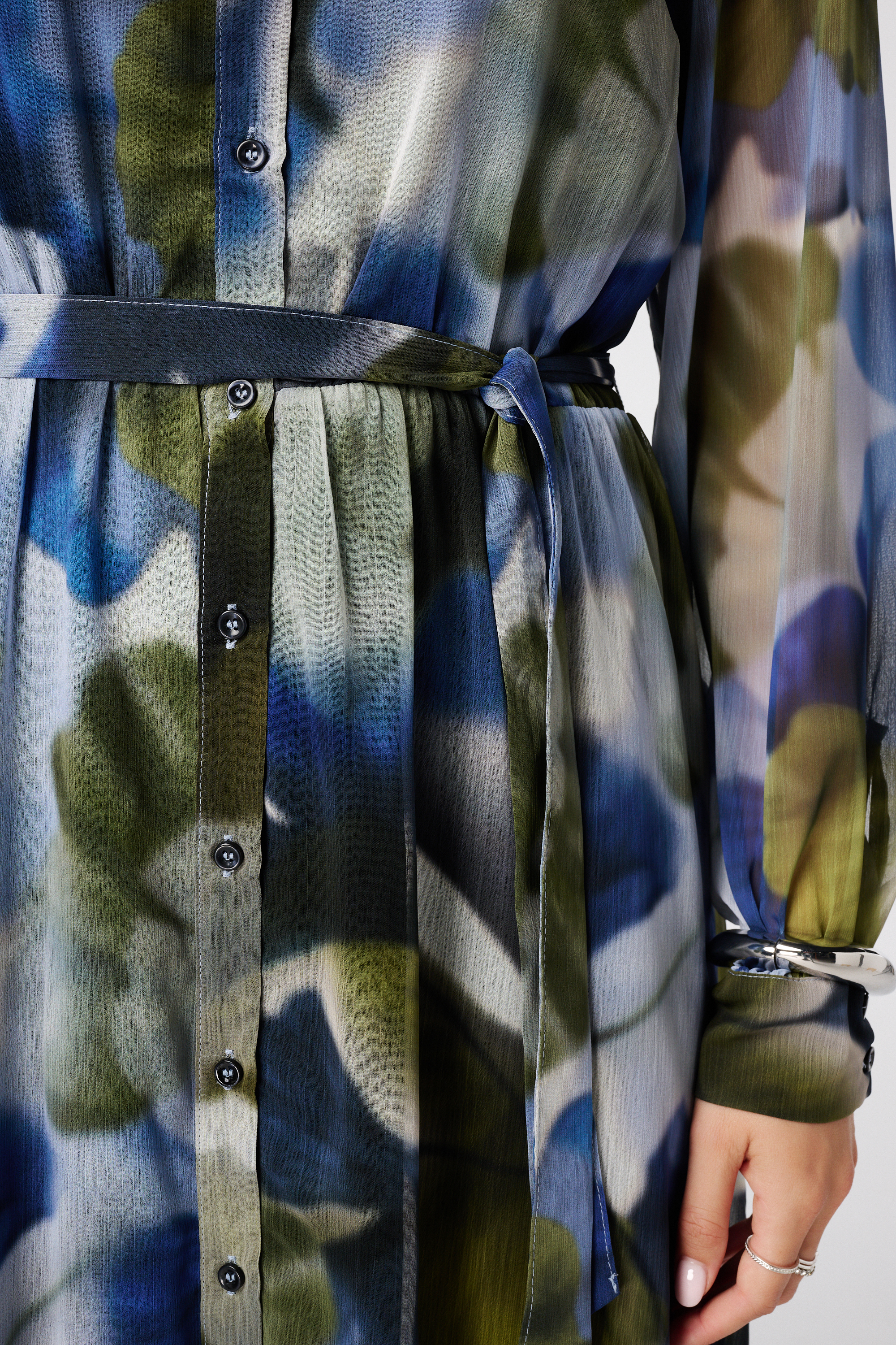 Lange jurk met print Multi Green