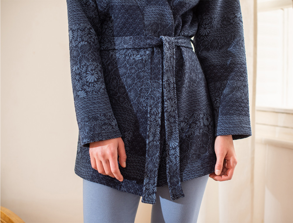 Veste femme-Bleu de Kyoto