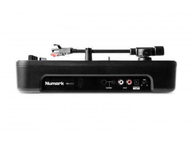 Numark Plattenspieler PT01 Scratch Schwarz Mobiler Plattenspieler mit Scratch-Funktion