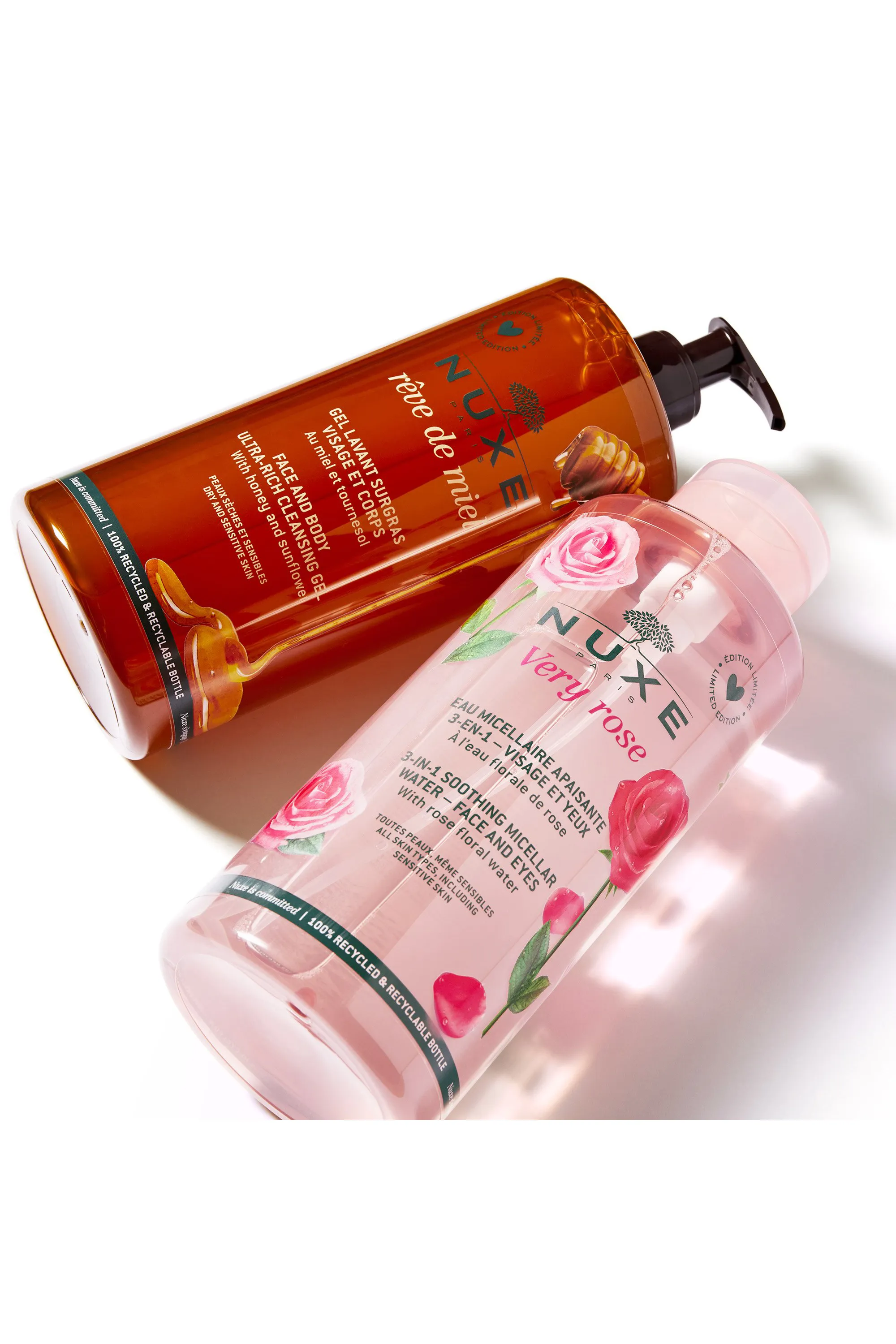 Nuxe Eau micellaire apaisante 3-en-1 Very Rose-100 ml
