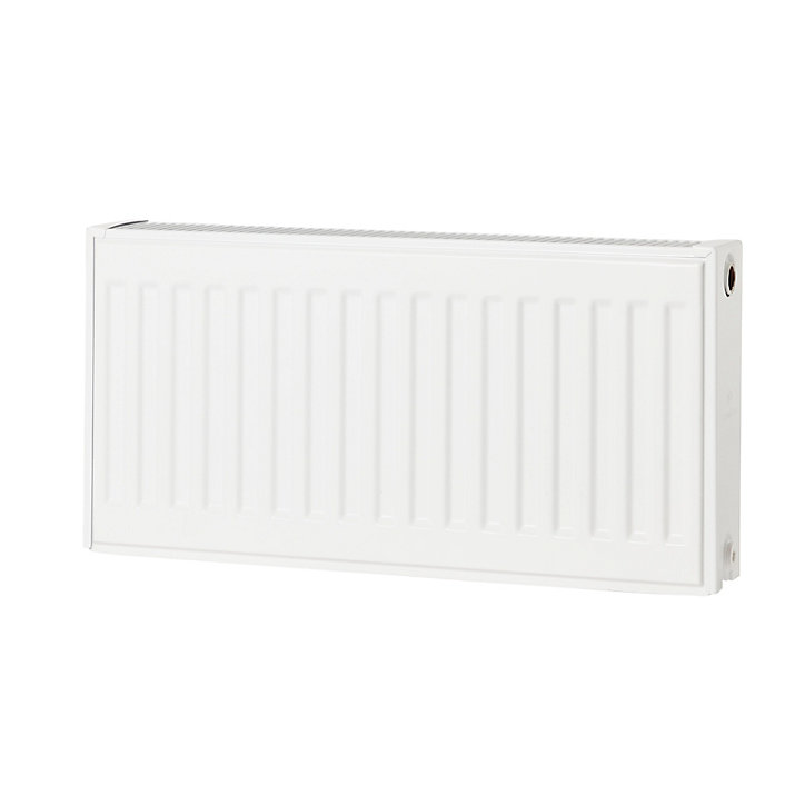 Radiateur eau chaude acier GoodHome blanc L. 60 cm x H. 30 cm