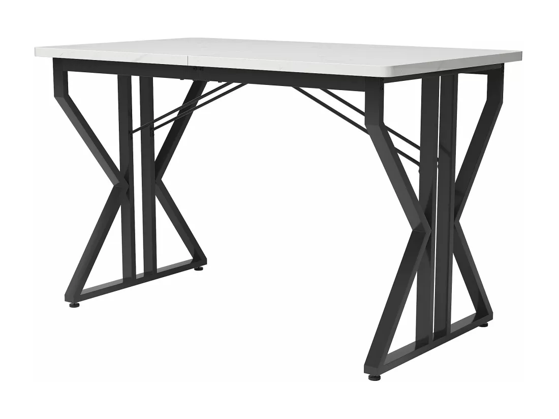 Table à manger moderne en marbre blanc,d119cm×h75cm