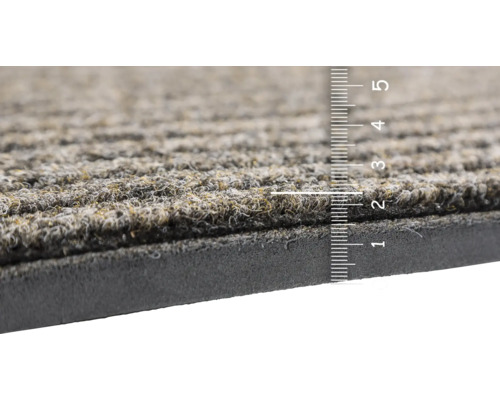Geribbelde mat, beige, 0,6 cm dik, 100 cm breed (per meter verkocht)