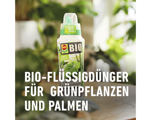 Compo biologische groene planten- en palmenmeststof, 500 ml minerale vloeibare meststof.