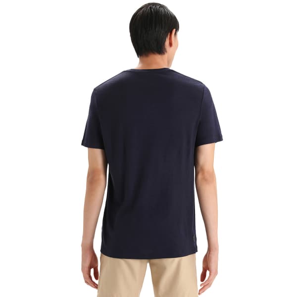 T-shirt randonnée ICEBREAKER M TECH LITE II SS TEE NATURE SPRINT MIDNIGHT NAVY