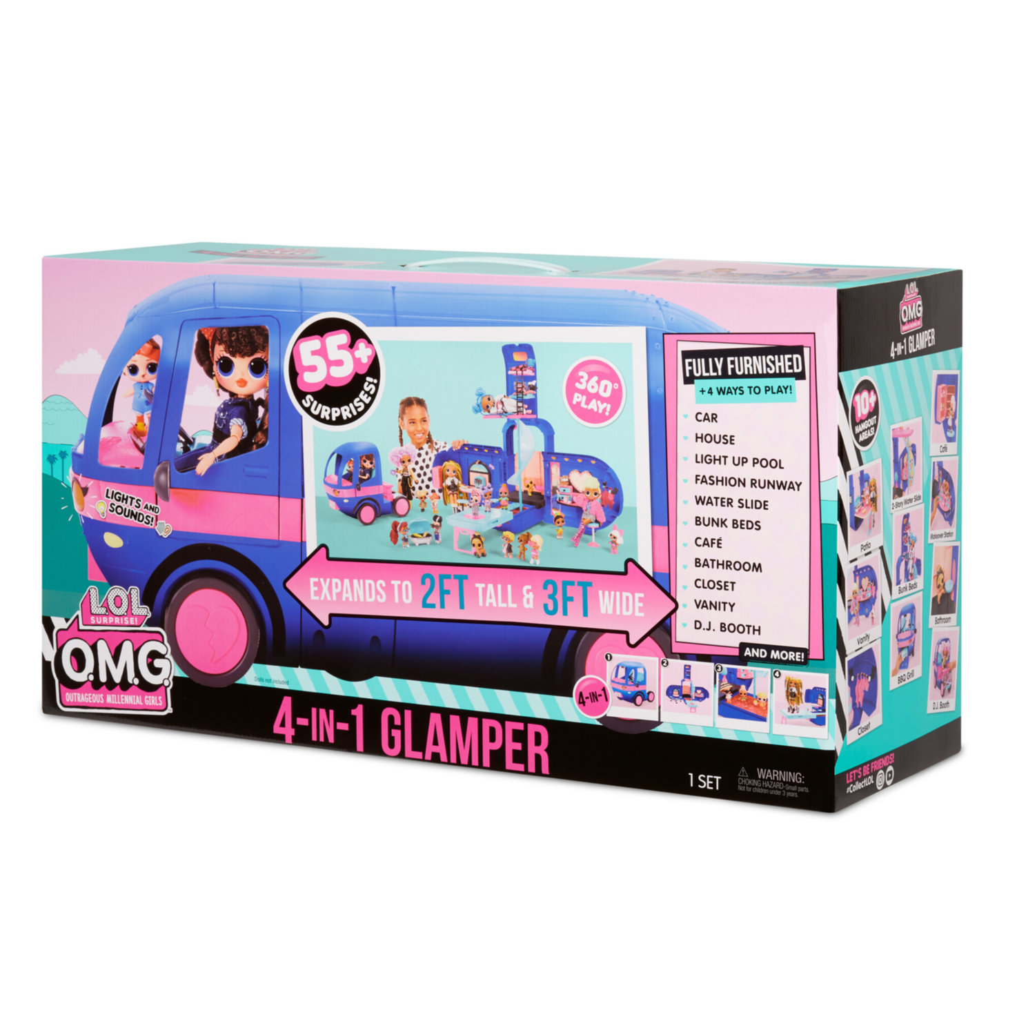 L.O.L. Surprise 4-in-1 Glamper Electric Blue
