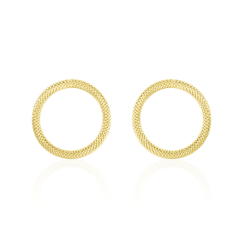 Boucles D'oreilles Pendantes Gracieuse Or Jaune
