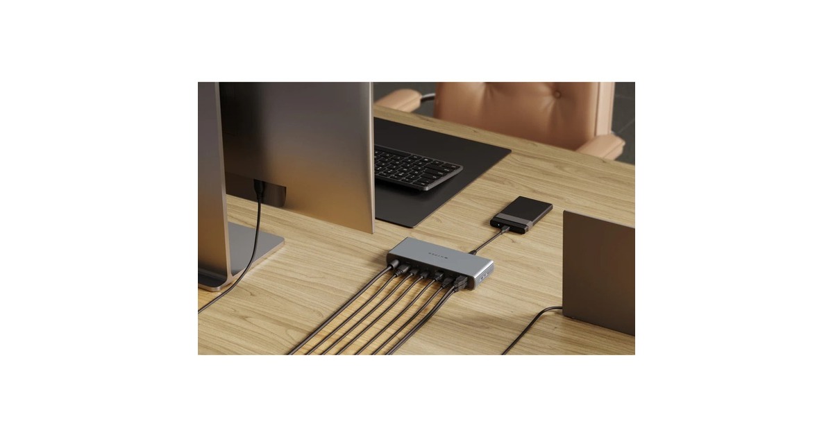 HyperHyperDrive Thunderbolt 4 Docking Station  (Aluminium/zwart)