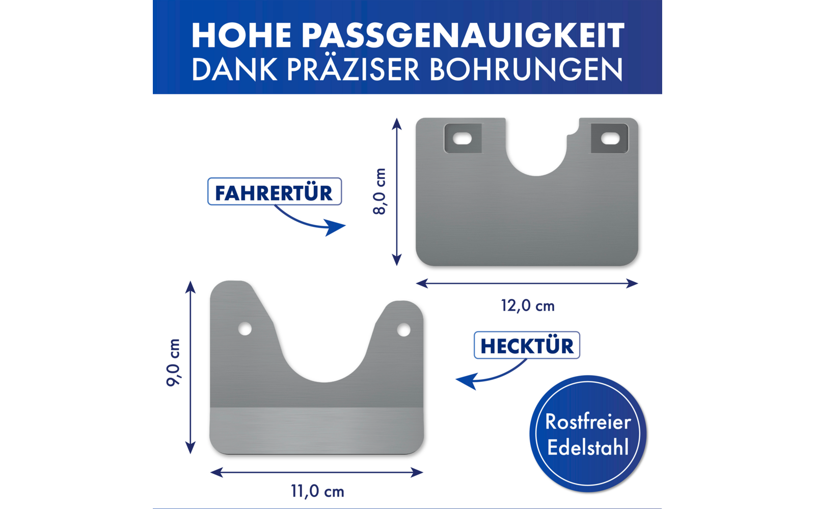 LAINFELD Einbruchschutz Prick Stop Fahrertür + Hecktür Türsicherung für FIAT Ducato, Citroen Jumper, Peugeot Boxer