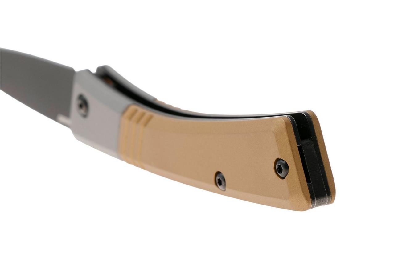 Benchmade Successor 315BK-01, Black Cerakote M390, Burnt Brass, Ash Gray, Aluminium, zakmes