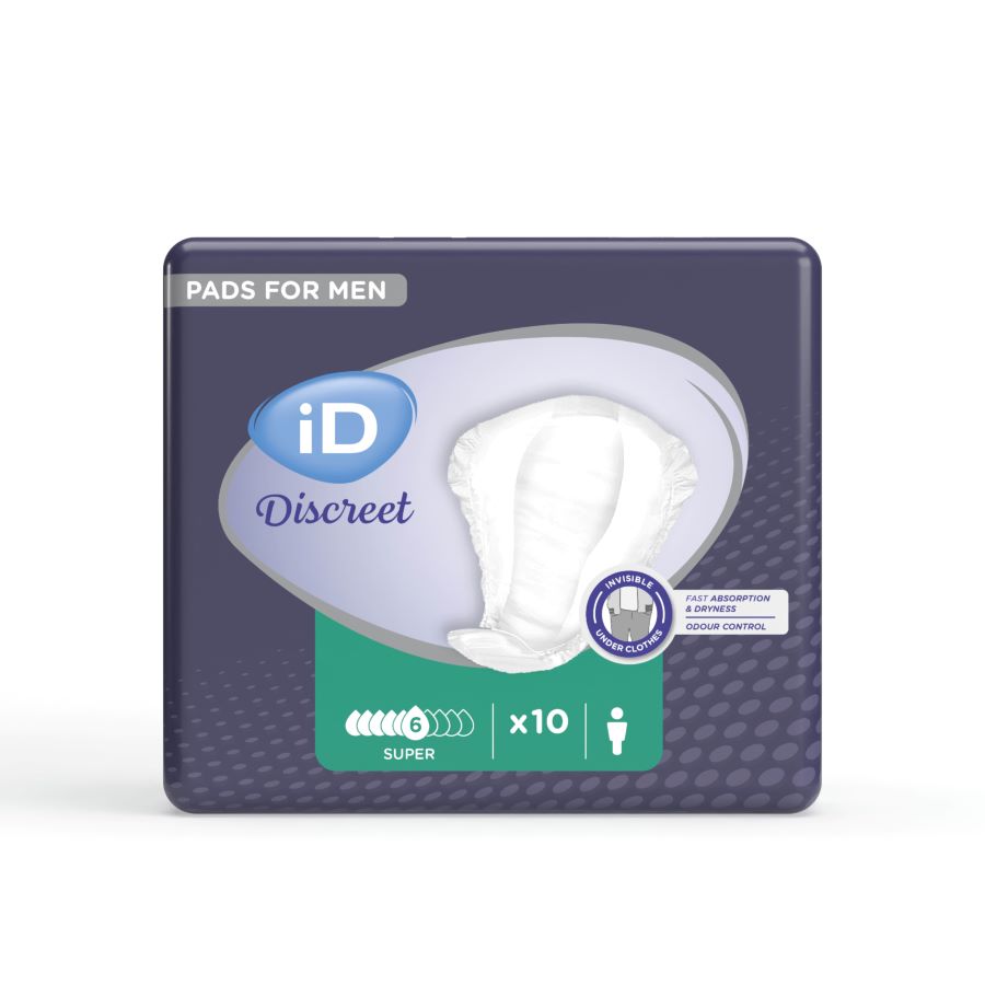 ID DISCREET Discreet for Men<br>14 Stück, Beutel, 290x230/100mm, Super