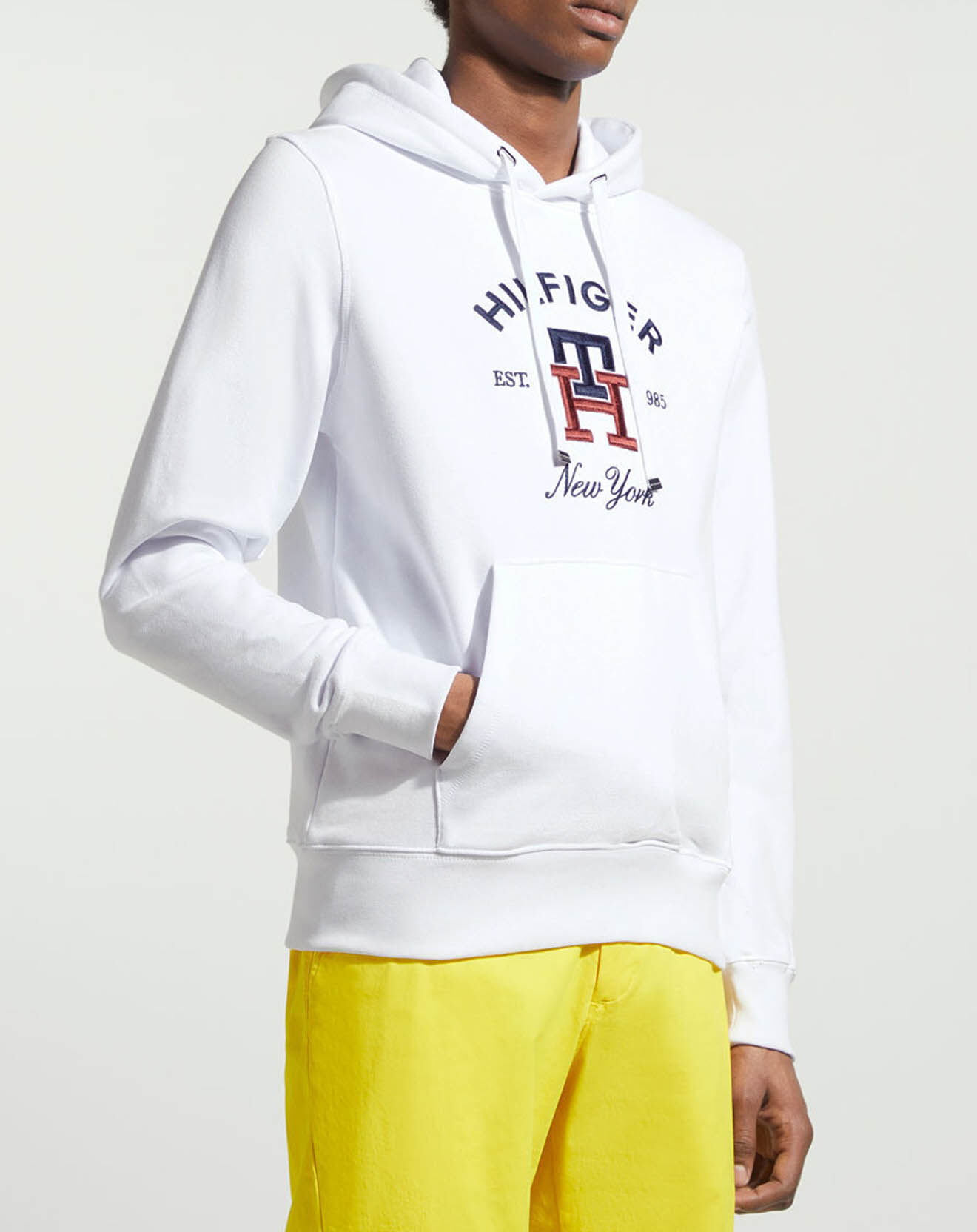 Tommy Hilfiger Sweat à capuche Monogram blanc