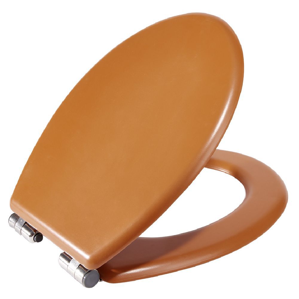 Abattant WC terracotta frein de chute réglable déclipsable 46x36cm