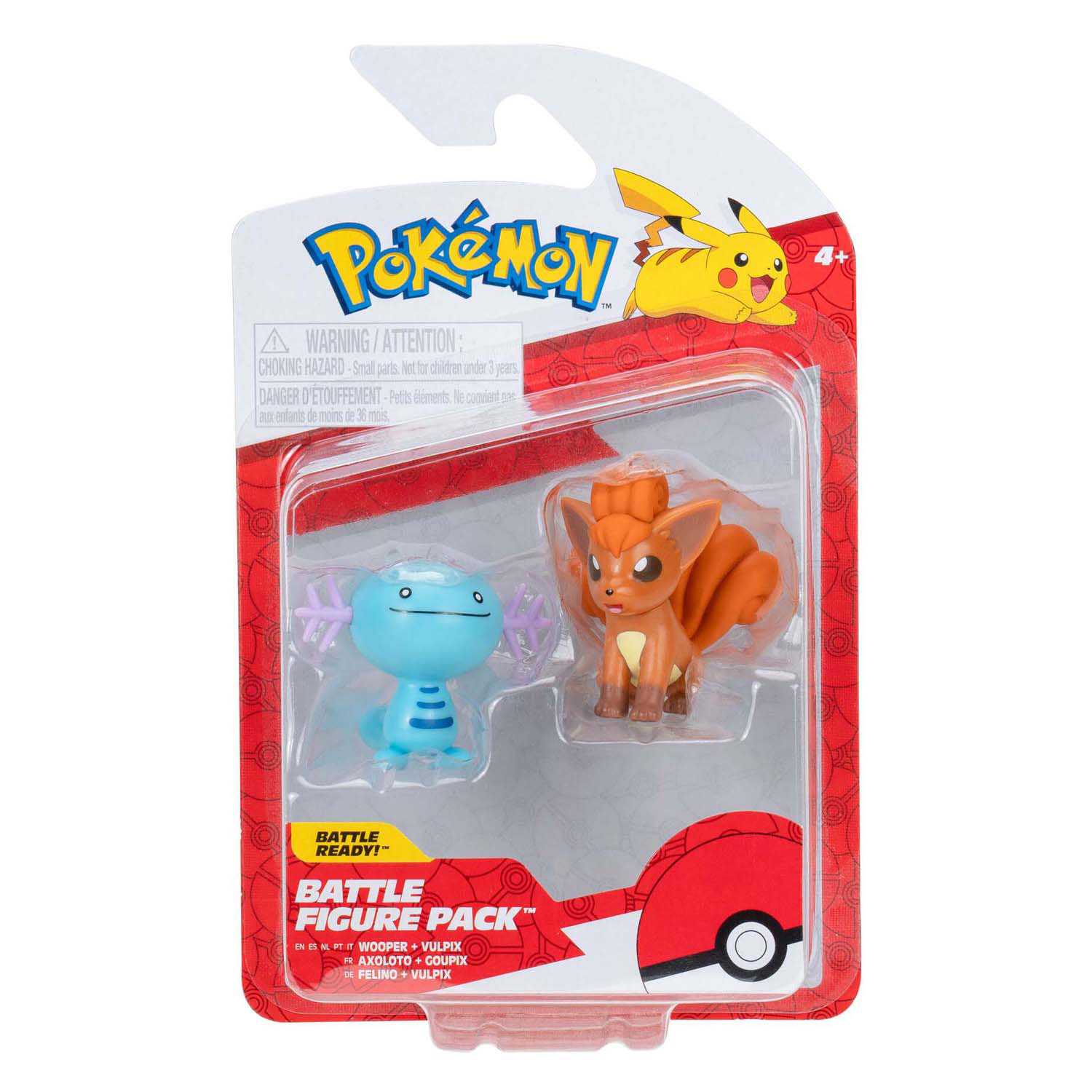 Pokémon Battle Figuur Wooper & Vulpix, 2st.